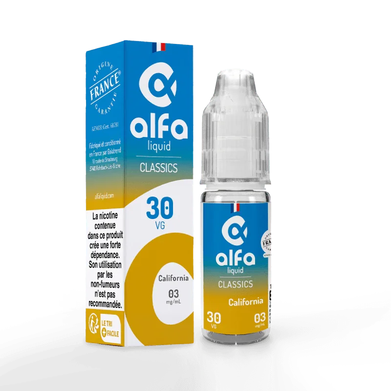 e-liquide California Alfaliquid - VAP|LAB Alsace