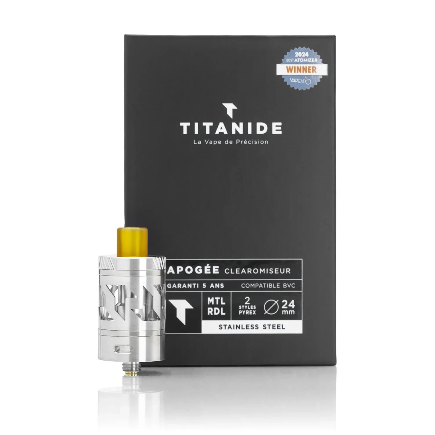 Clearomiseur Apoge 1.5 - Titanide VAP|LAB Alsace Clearomiseur Apoge 1.5 - Titanide VAP|LAB Alsace