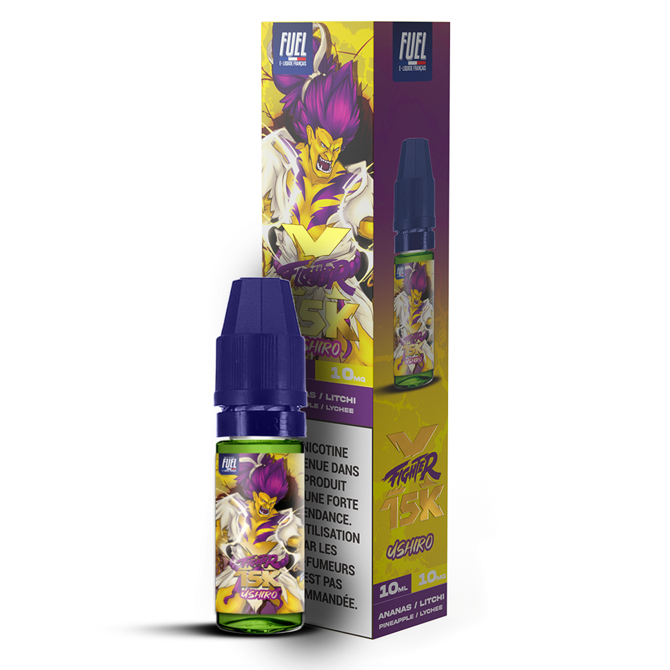 e-liquide Ushiro XFighter 15K 10 mL 10mg sel de nicotine de la collection Fighter FUEL par le fabricant de e-liquide Maison FUEL