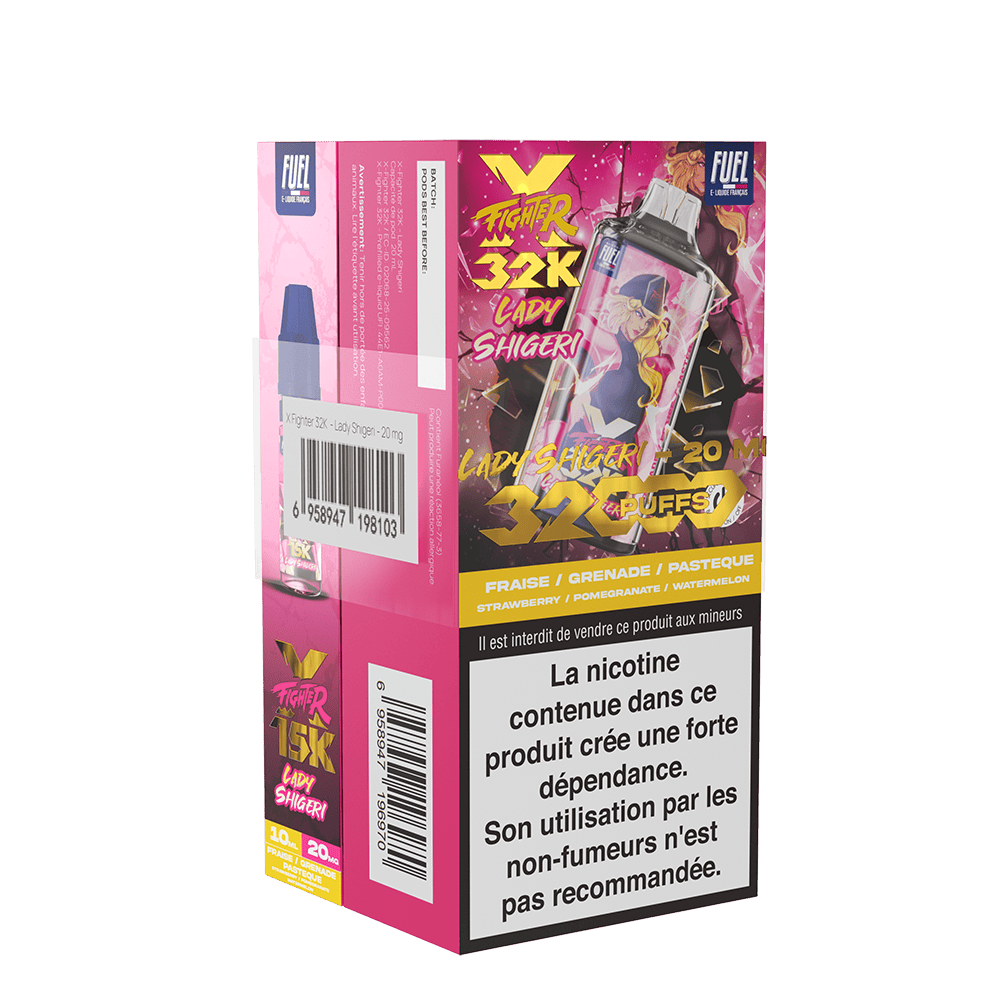 Lady Shigeri XFighter 32K Puff rechargeable | VAP LAB Alsace VAP|LAB Alsace Lady Shigeri XFighter 32K Puff rechargeable | VAP LAB Alsace VAP|LAB Alsace